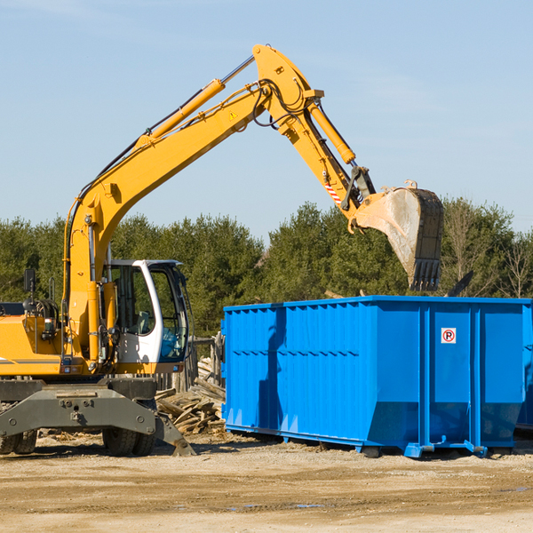 are there any restrictions on where a residential dumpster can be placed in Taylors Island MD